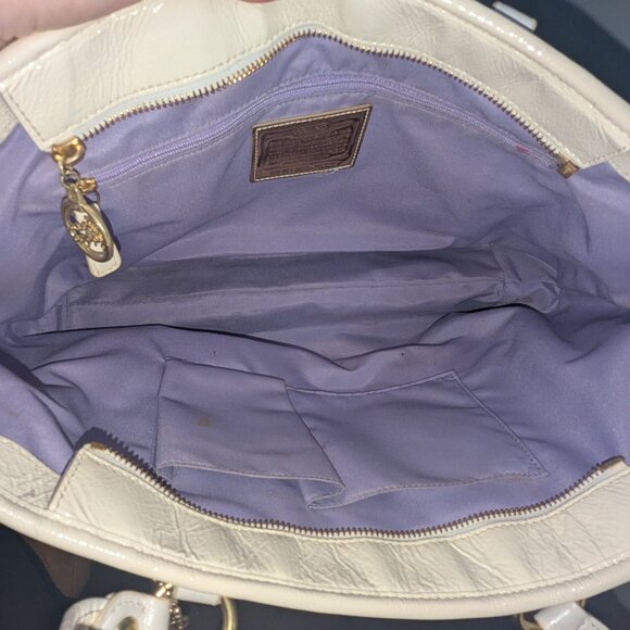 Coach Poppy Summer Raffia Tote 16706 | Color: Pink/Tan - Picture 2 of 5